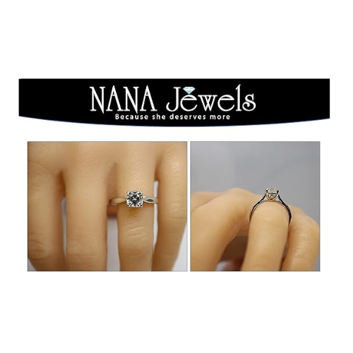 14K gold Asscher cut simulated diamond ring.