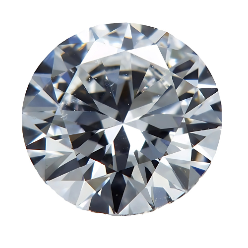 Certified 0.50ct round brilliant cut loose diamond.