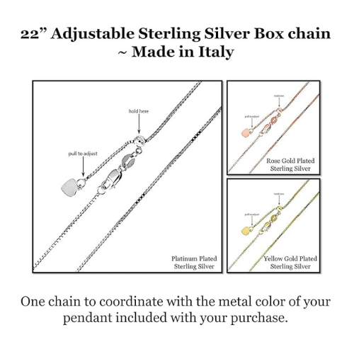 Simple cushion cut solitaire necklace on a white background.