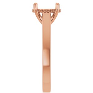 Hidden Halo-Style Engagement Ring - view 4