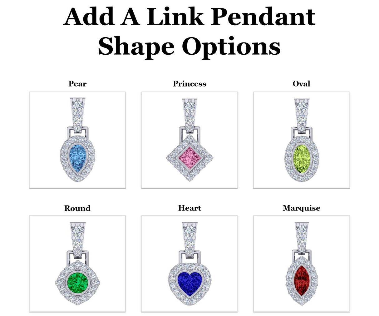 Sterling silver necklace with multiple birthstone pendants.