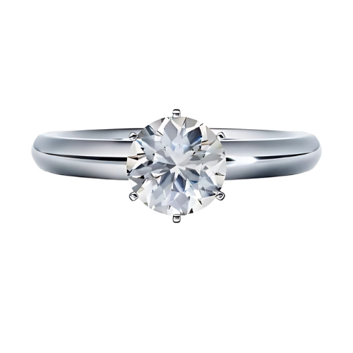 NANA Jewels simulated diamond solitaire engagement ring in 14k gold.