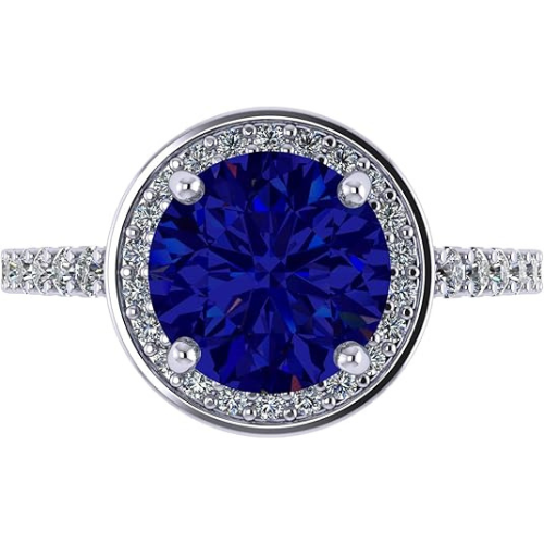 Sterling silver engagement ring with a light pink stone