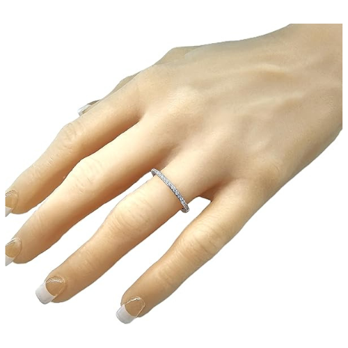 Central Diamond Center Lab Created CVD Diamond Wedding Anniversary Band 1/5ctw 10kt Gold