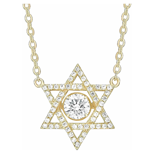 Pure Brilliance CZ Star of David dancing pendant.