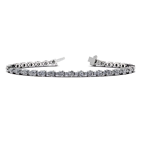 CVD diamond tennis bracelet, 10kt gold, 3ctw.