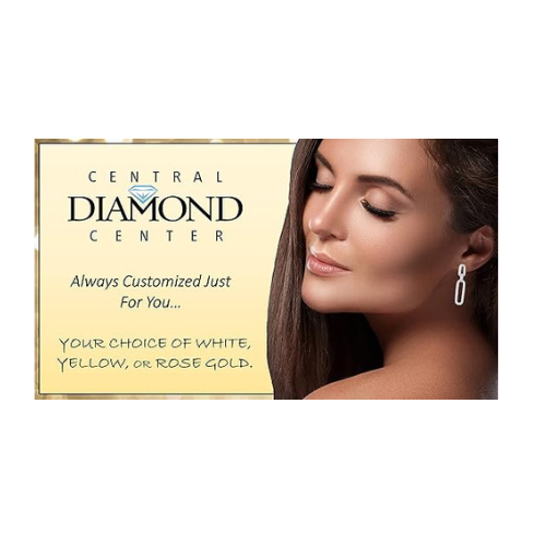 Double Oval Dangle Earrings in Solid 925 Sterling Silver & Pure Brilliance Zirconia – White, Yellow, Rose