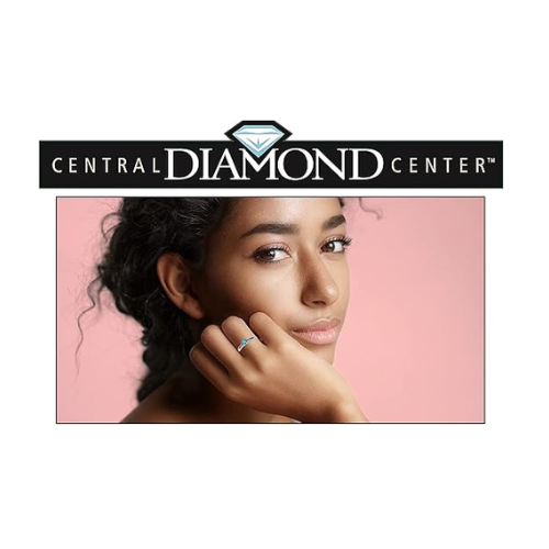 Central Diamond Center Customizable Lucita Solitaire Birthstone Ring Set In 925 Sterling Silver W/Simulated Birthstone