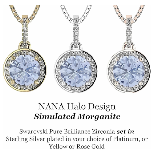 Sparkling blue simulated aquamarine jewelry set.