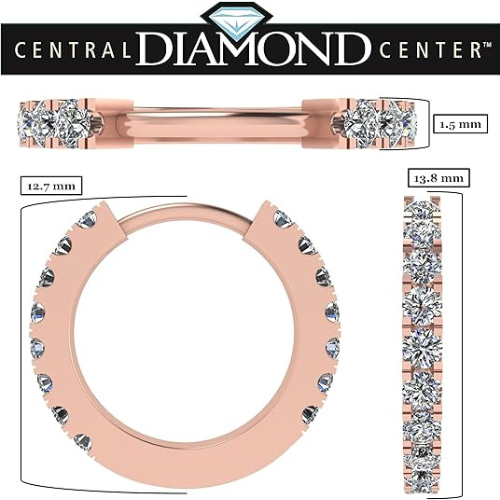 925 Sterling Silver huggie hoops for teens.