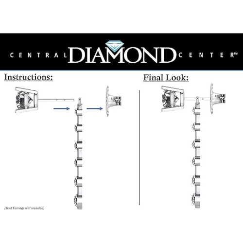 Detail of the CZ setting on an earring jacket.