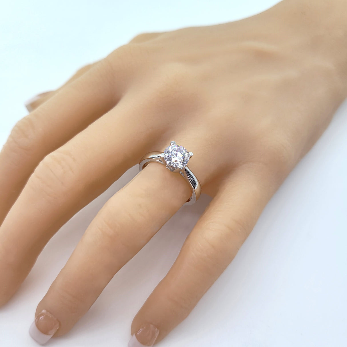 NANA Jewels 1.00-4.00ct Lucita Round Cut Solitaire Wedding Engagement Ring Series, 10K Gold w/Cubic Zirconia Simulated Diamond(A)
