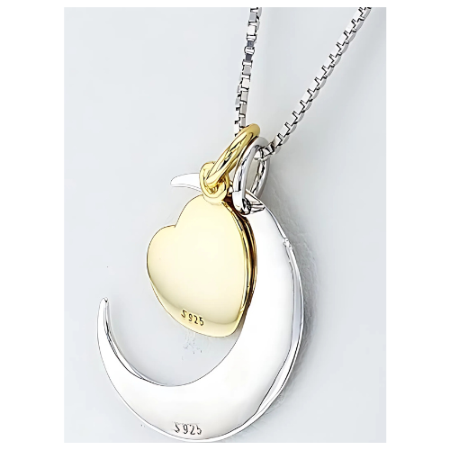 Central Diamond Center moon and back charm.