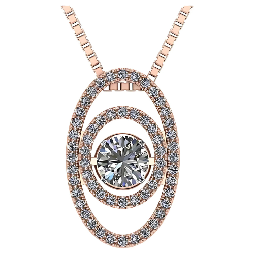 Close-up: "dancing" gemstone movement in double square.