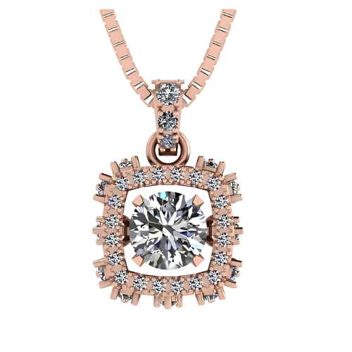 Close-up of the "dancing" gemstone movement in rhombus.