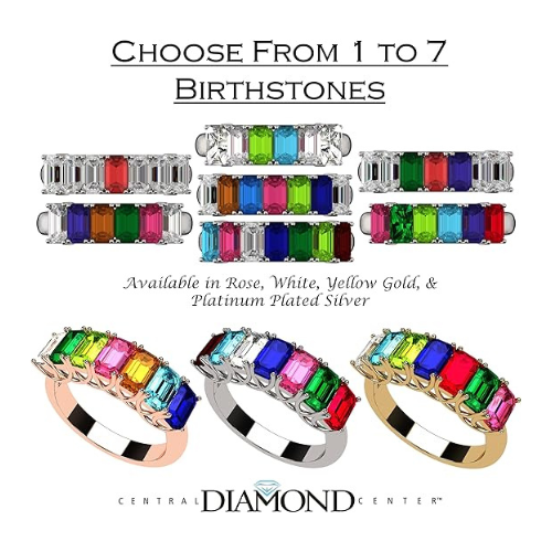 10K Gold Lucita Mothers Ring with 5 stones.