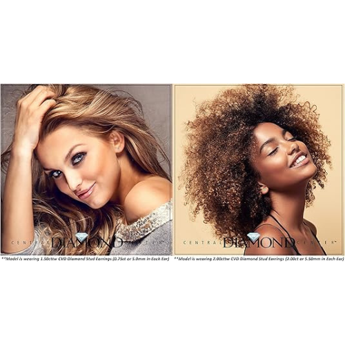 Solid 14K gold post, silver basket diamond studs.