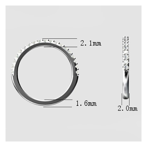NANA Jewels 14K Gold Diamond Wedding Band made w/Lab Grown Diamonds, G-Color & VS-SI Clarity, 3/8 Carat Total Weight