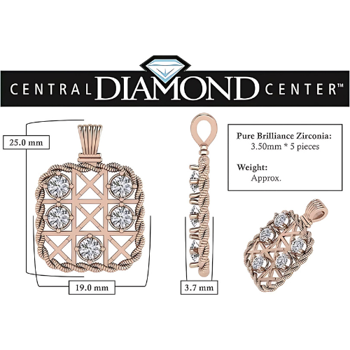 Sterling silver tic tac toe pendant on an adjustable box chain.