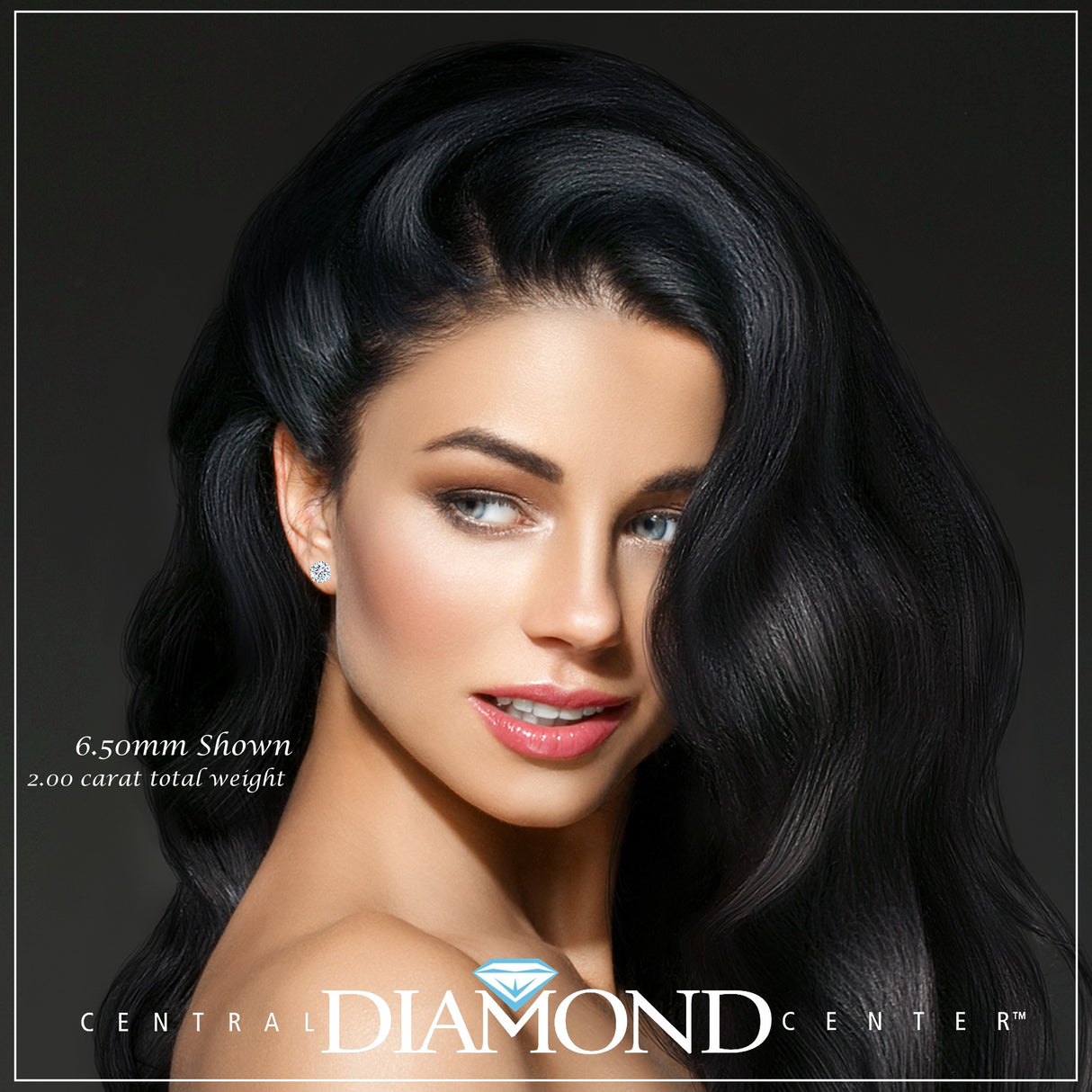 Central Diamond Center Round Cut CVD Lab-grown Diamond Stud Earrings 14K solid Gold from 0.20ct to 2.00ct E-F VS-SI