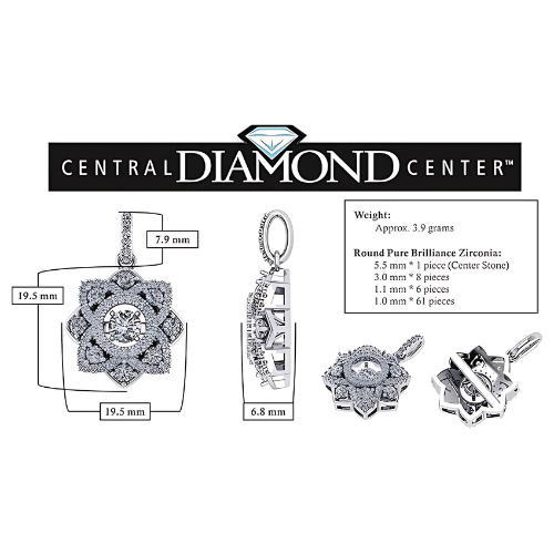 Model wearing Sterling Silver Forever Love Flower Necklace.