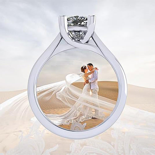 NANA Jewels 1to4ct Simulated Diamond Engagement ring Cushion Solitaire Lucita Cz & Silver