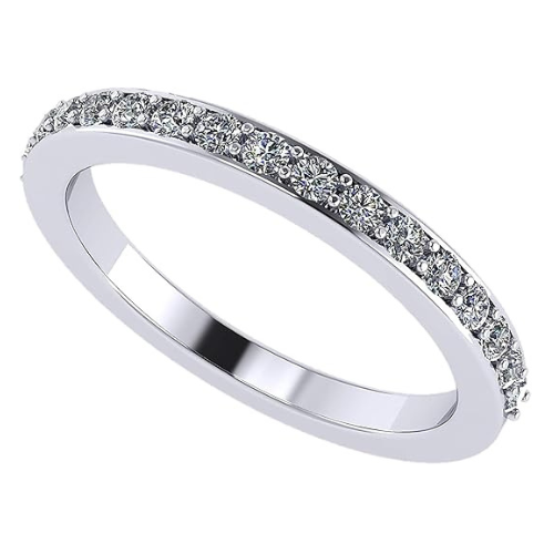 Central Diamond Center Lab Created CVD Diamond Wedding Anniversary Band 1/5ctw 10kt Gold