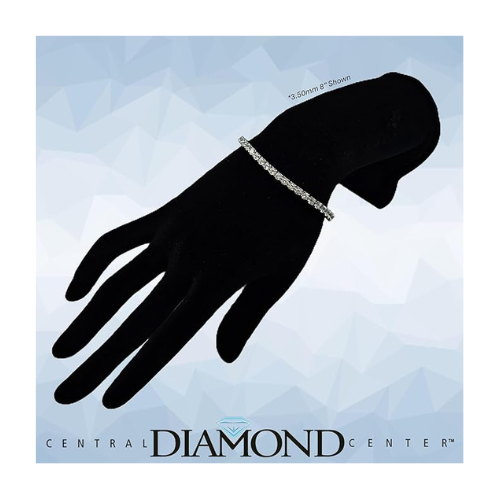 Simulated Diamond Tennis Bracelet, Pure Brilliance Zirconia, Sterling Silver 5.0ct, 7.50ct, 10ct, 17.50ct, 22ct