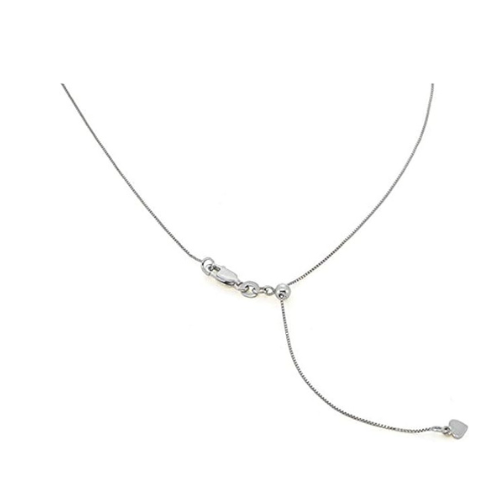 Central Diamond Center Adjustable Box Chain - Made in Italy