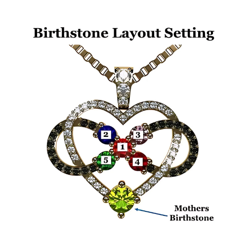 Customizable infinity love necklace for mother.