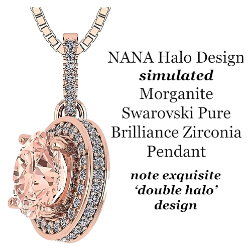 Close-up of the 1.00ct center stone on the necklace.