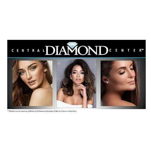 0.20ct-0.30ct CVD-Lab-Grown Diamond Stud Earrings (E-F, VS-SI), Solid 14K Gold & Silver, Threaded or Friction Post