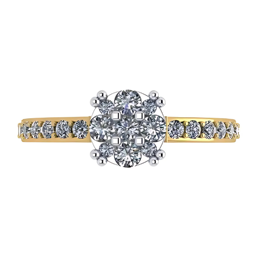 CVD diamond ring, 1-2 carat solitaire look