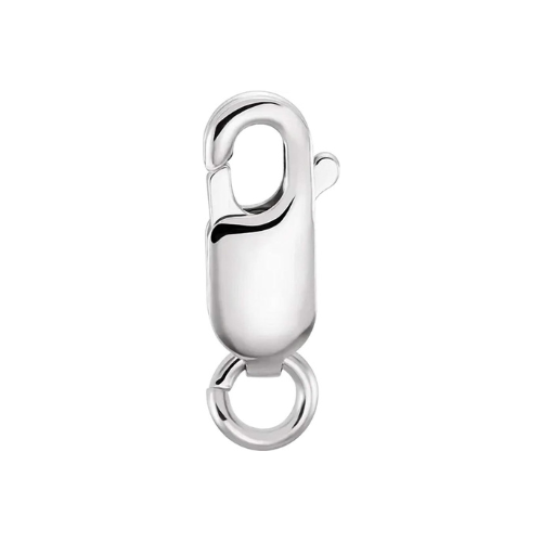 Central Diamond Center Sterling Silver Box Chain, Made in Italy, White, Yellow, or Rose Gold Plated