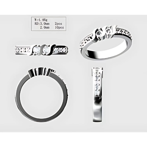 Central Diamond Center personalized couple's ring.