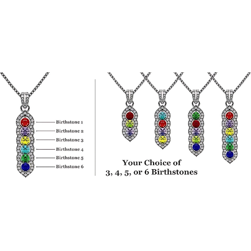 Simulated gemstones set in a Halo Tower design.