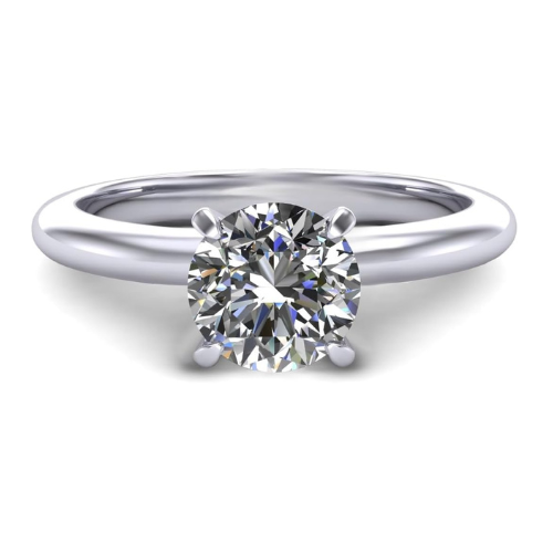 VOGUE Simulated Diamond Solitaire Engagement Ring.