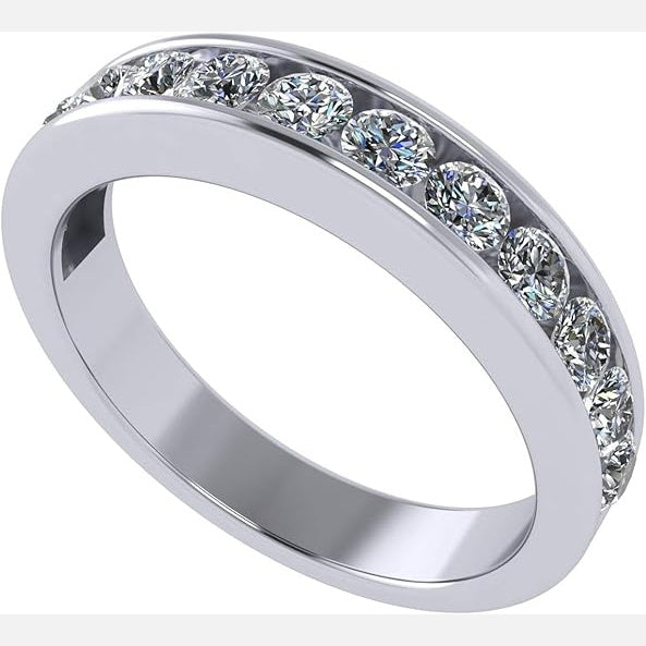 Central Diamond Center 3 Stone Past Present Future Ring your choice Gold-Silver Cz-2.50ctw & 3.50ctw