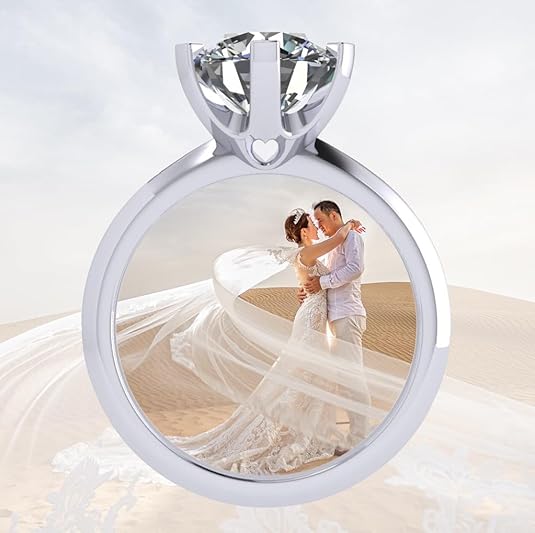 NANA Jewels Matrix Simulated Diamond Engagement Ring Solitaire 1 to 4 carat in Silver 10k & 14k Gold