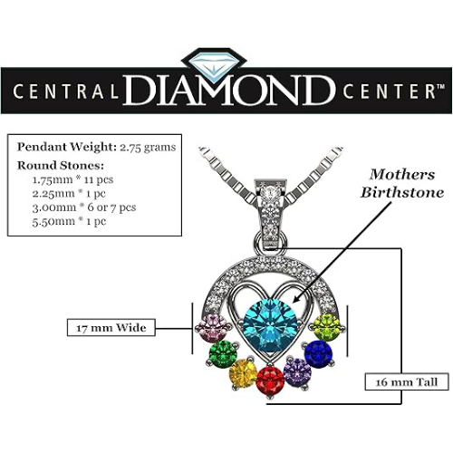 Close-up of the simulated gemstones in the heart.