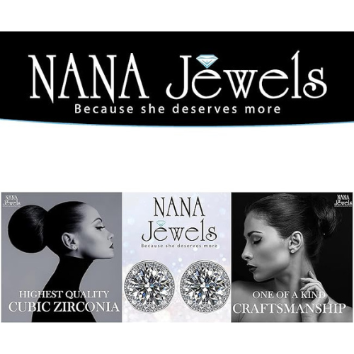 Round Halo Simulated Diamond Stud Earrings, 925 Sterling Silver & Hypoallergenic Post 2.50-3.00ctw CZ