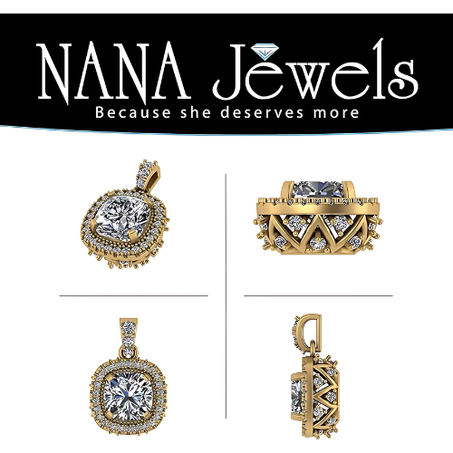 Optimize for Long-Tail Keywords: Integrate phrases like ""sterling silver cushion cut necklace,"" ""8mm zirconia halo pendant,"" or ""cushion cut engagement necklace.""