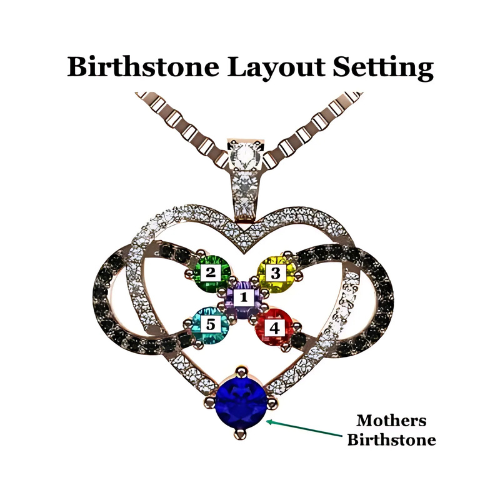 Model wearing sterling silver mother & child necklace.