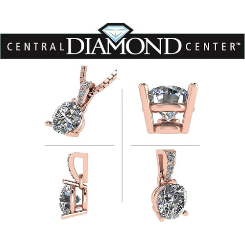 Pure Brilliance Zirconia round solitaire on display.