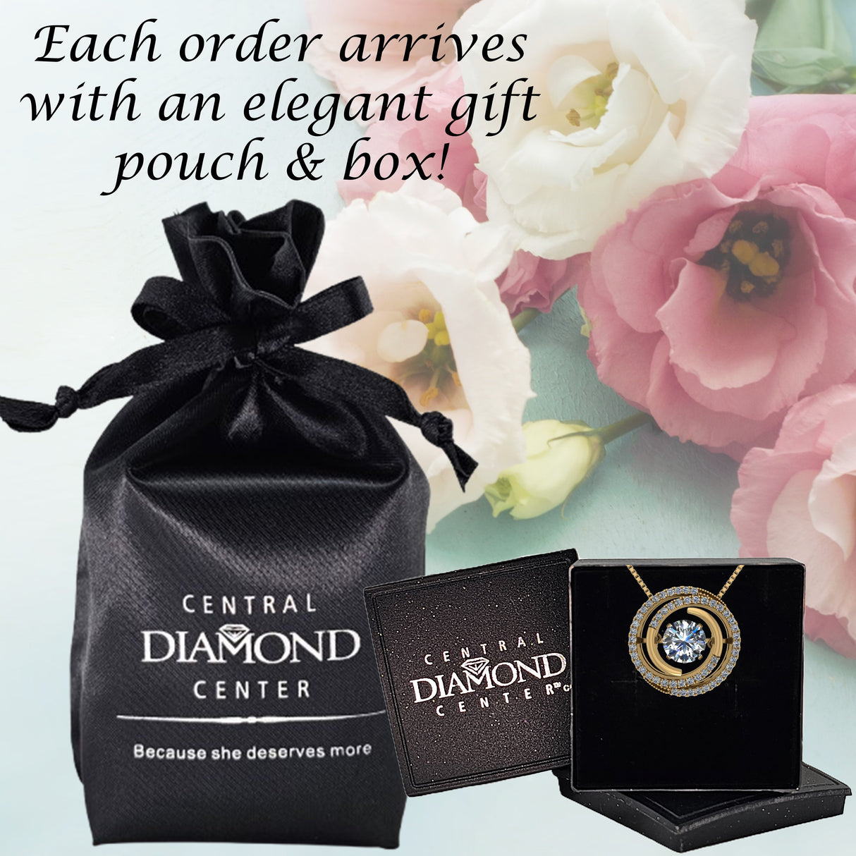 Central Diamond Center Circle Swirl Dancing Gemstone Dangle Earrings or Necklace in Sterling Silver w/Pure Brilliance Zirconia