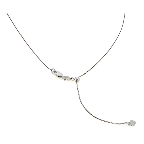Made in Italy 925 silver square snake chain.
