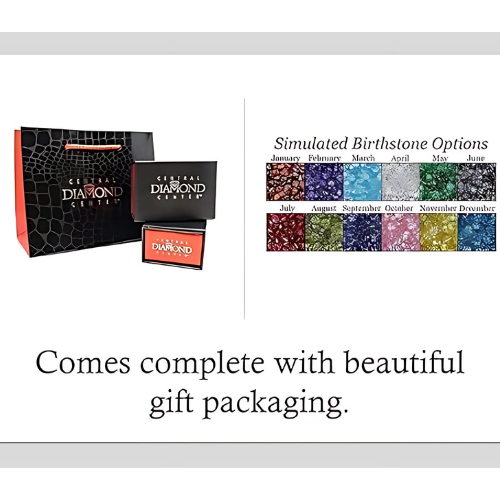 Simulated sapphire solitaire ring in sterling silver.