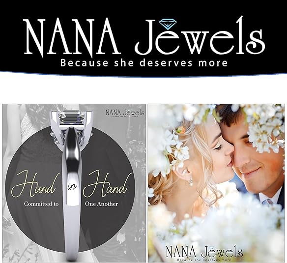 NANA Jewels Lucita Round Cut Solitaire Wedding Engagement Ring Series in 14K Gold w/Pure Brilliance Zirconia Simulated Diamond