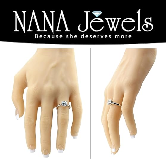 NANA Jewels 1.00-4.00ct Lucita Cushion & Princess Cut Solitaire Wedding Engagement Ring Series, 10K Gold w/Cubic Zirconia Simulated Diamond(B)