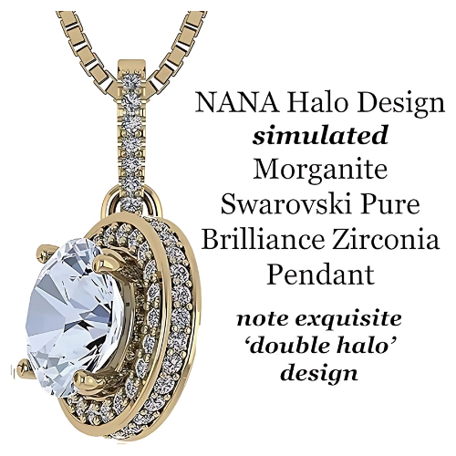 Round-cut aquamarine earrings with zirconia halo.